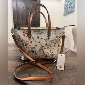 Tory Burch flower Delphi tote